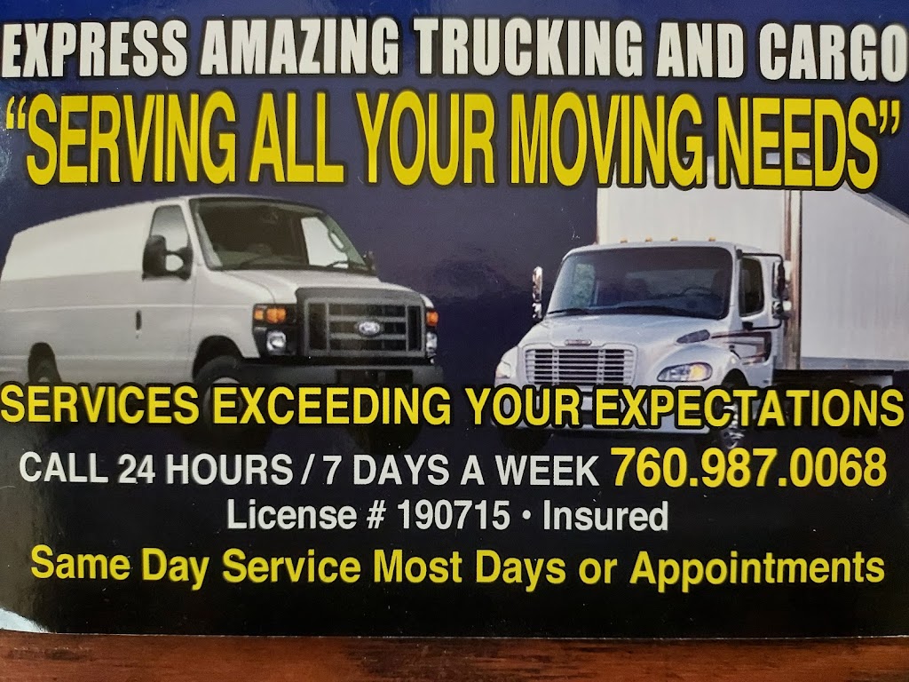 Express Amazing Moving | 15575 Tonekai Rd, Apple Valley, CA 92307, USA | Phone: (760) 987-0068