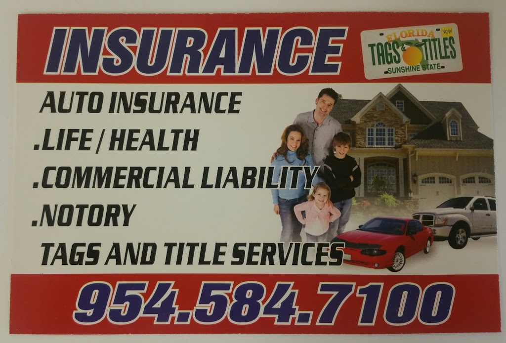 Florida 1st Tags Titles & Insurance Davie | 4343 S State Rd 7, Davie, FL 33314, USA | Phone: (954) 584-7100