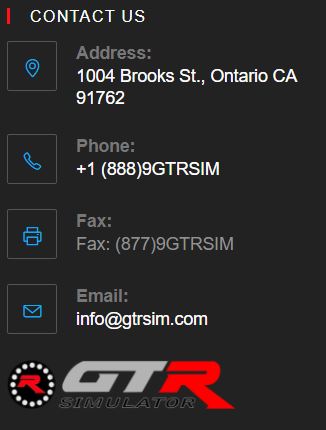 GTR Simulator | 1004 Brooks St, Ontario, CA 91762, USA | Phone: (888) 948-7746