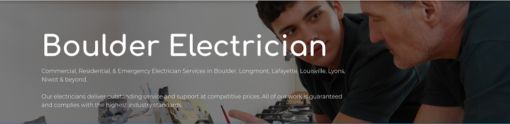 Boulder Electrician | 5061 Cottonwood Dr, Boulder, CO 80301, USA | Phone: (720) 707-1270