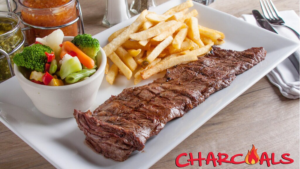 Charcoals Steak & Grill | 13550 SW 120 Street, #408 @ London Square (Below Beauty Mall, Miami, FL 33186, USA | Phone: (305) 233-3203