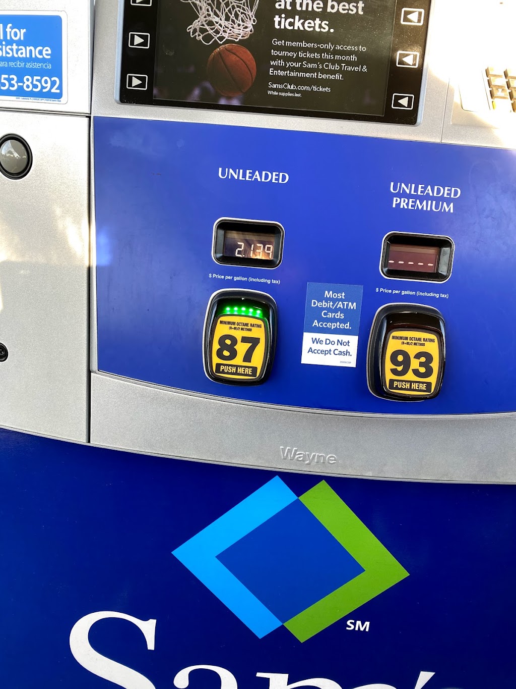 Sams Club Gas Station | 4600 US Hwy 98 N, Lakeland, FL 33809, USA | Phone: (863) 853-2654