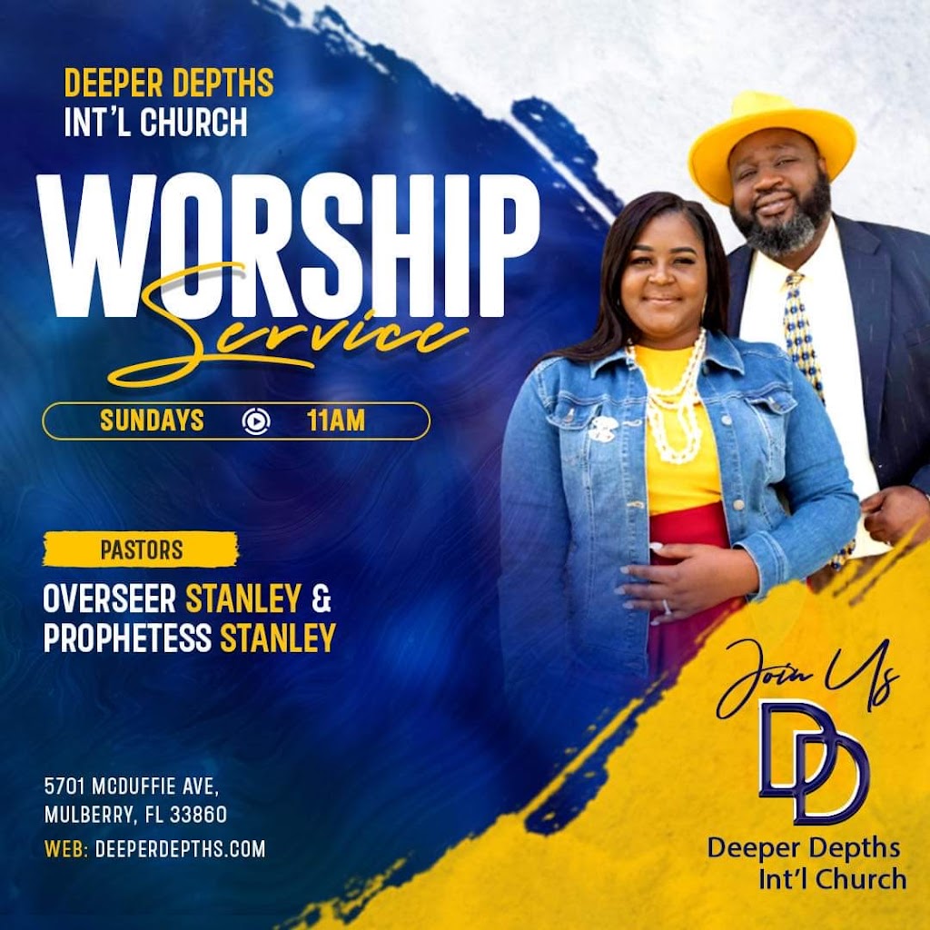 Deeper Depths International Church | 5701 McDuffie Ave, Mulberry, FL 33860, USA | Phone: (863) 877-6691