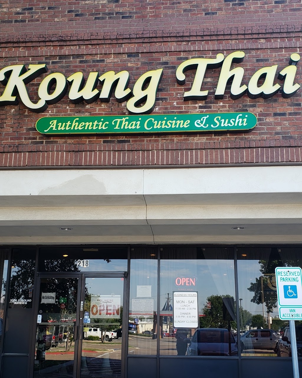 Koung Thai Restaurant | 2006 S Goliad St #218, Rockwall, TX 75087, USA | Phone: (972) 722-1761