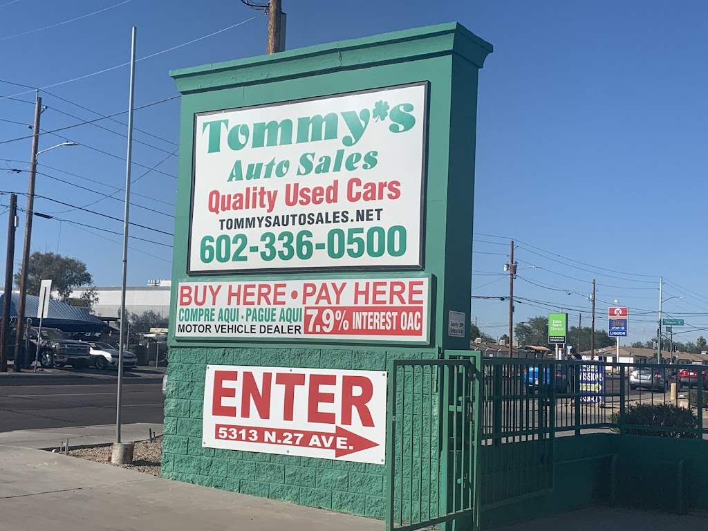 Tommys Auto Sales | 5313 N 27th Ave, Phoenix, AZ 85017, USA | Phone: (602) 336-0500