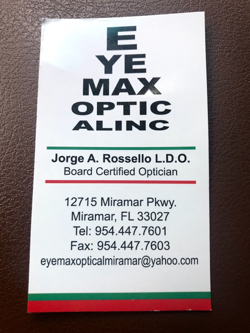 Eye Max Optical LLC | 12715 Miramar Pkwy, Miramar, FL 33027, USA | Phone: (954) 447-7601