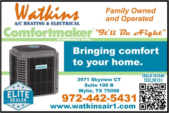 Watkins Trade Services LLC (A/C Heat & Electrical) | 3971 Skyview Ct #100b, Wylie, TX 75098 | Phone: (972) 442-5431