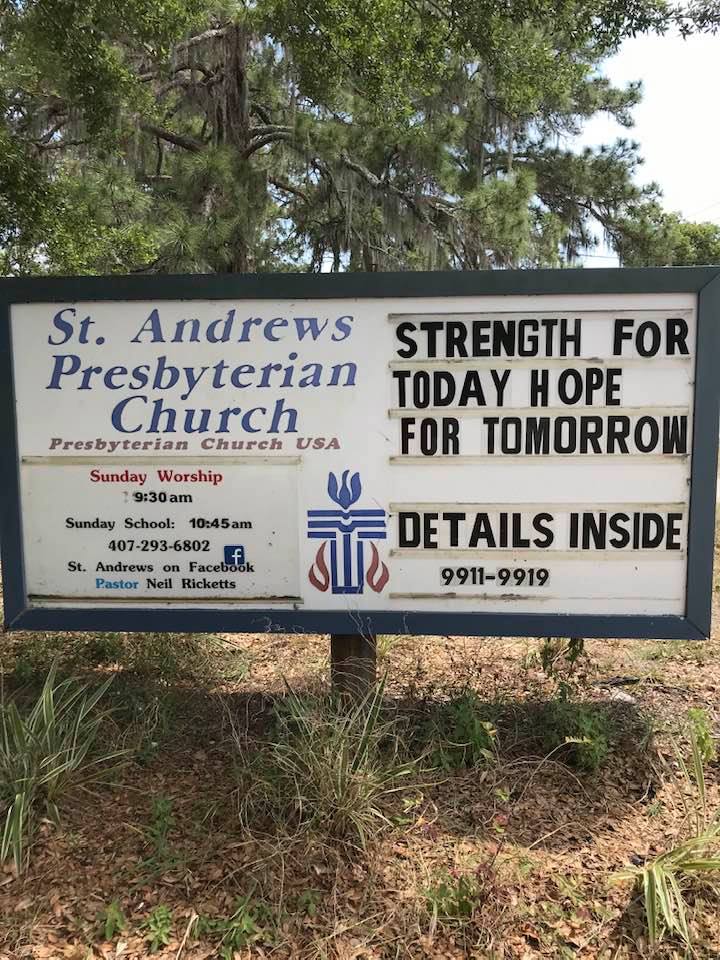 St Andrews Presbyterian Church youare-loved.net | 9913 Bear Lake Rd, Forest City, FL 32703 | Phone: (321) 525-0914