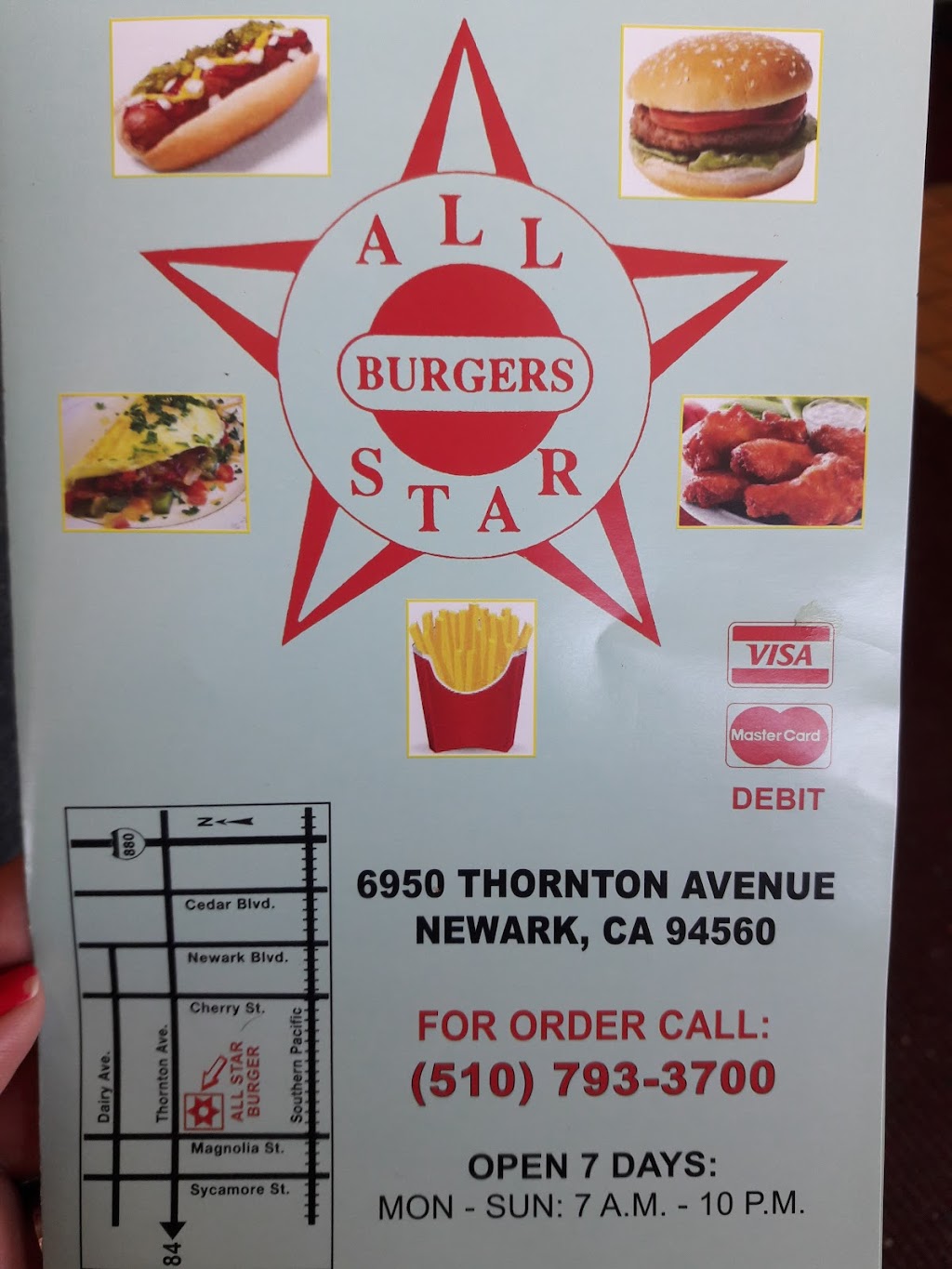 Allstar Burger | 6950 Thornton Ave, Newark, CA 94560, USA | Phone: (510) 793-3700