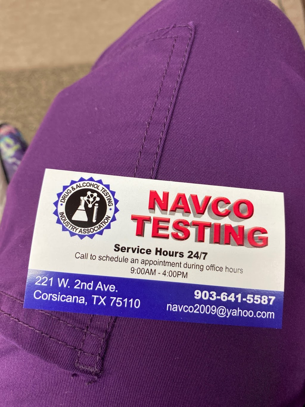 NAVCO TESTING | 221 W 2nd Ave, Corsicana, TX 75110, USA | Phone: (903) 641-8269