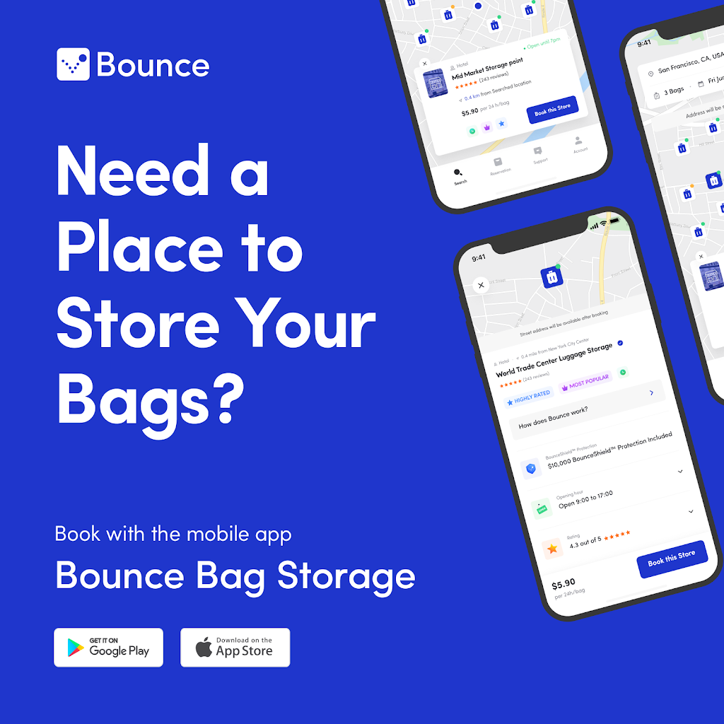 Bounce Luggage Storage - Mission District | 2391 Mission St, San Francisco, CA 94110 | Phone: (415) 300-2554