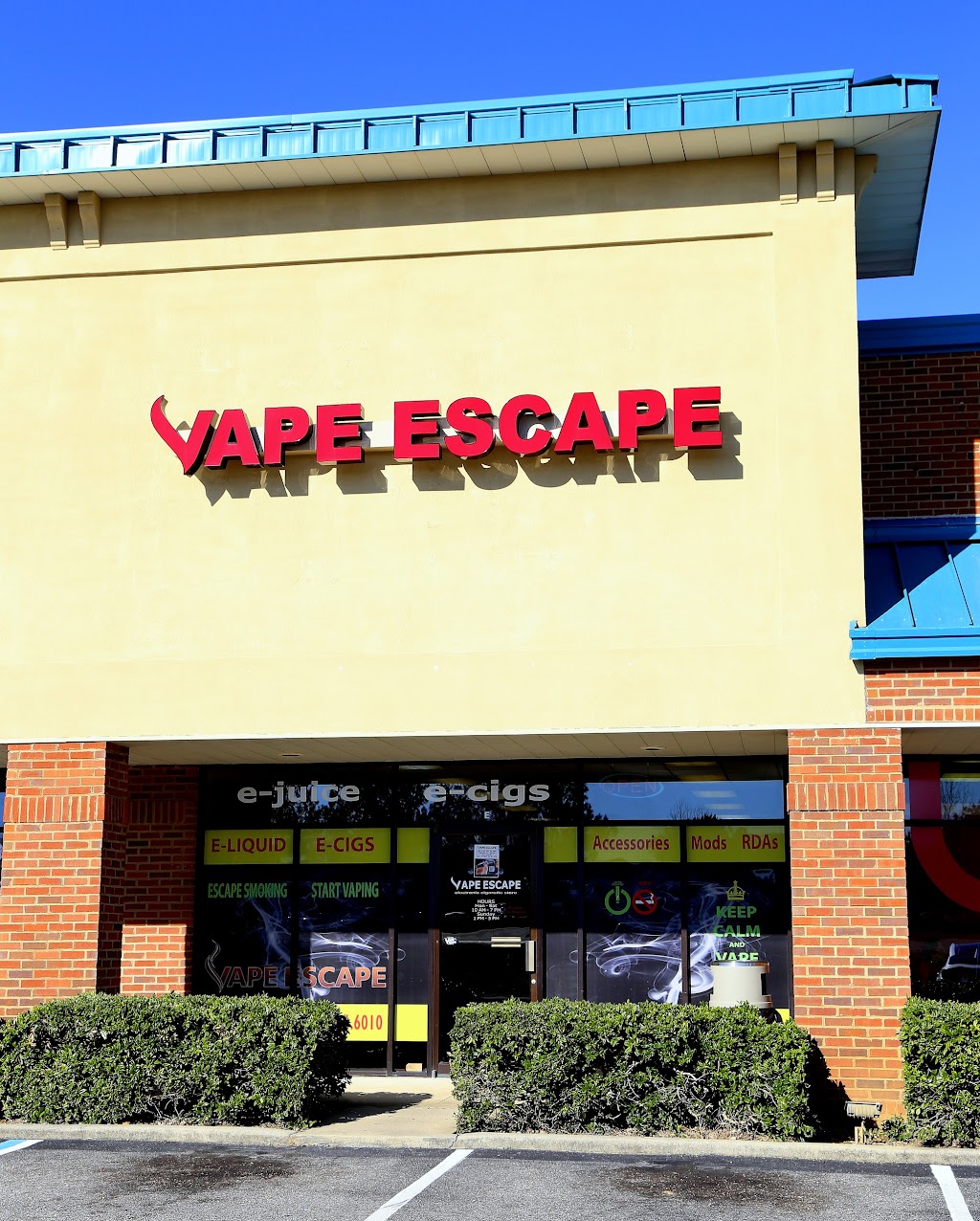 Vape Escape | 149 Buck Creek Plaza Suite E, Alabaster, AL 35007 | Phone: (205) 719-9505