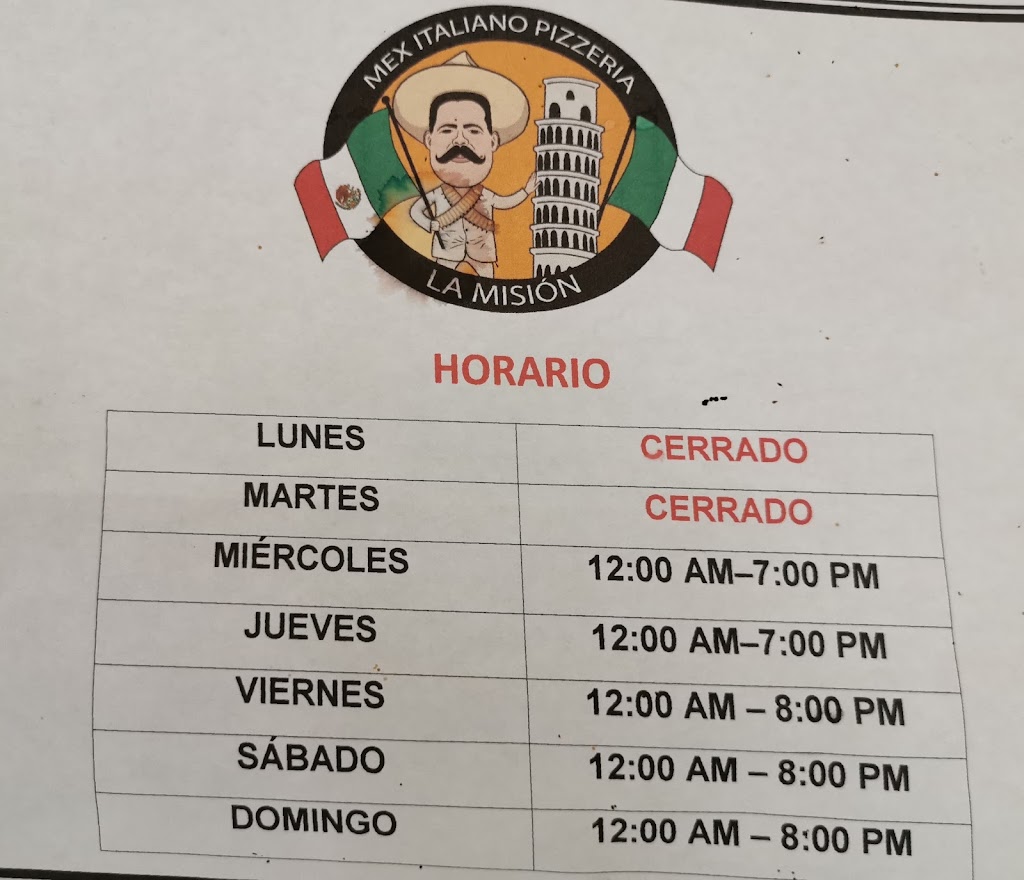 Mex Italiano Pizzeria | 22765 La Misión, Baja California, Mexico | Phone: 646 155 0779