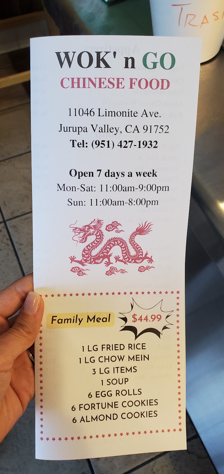 Wok N Go | 11046 Limonite Ave, Jurupa Valley, CA 91752, USA | Phone: (951) 427-1932