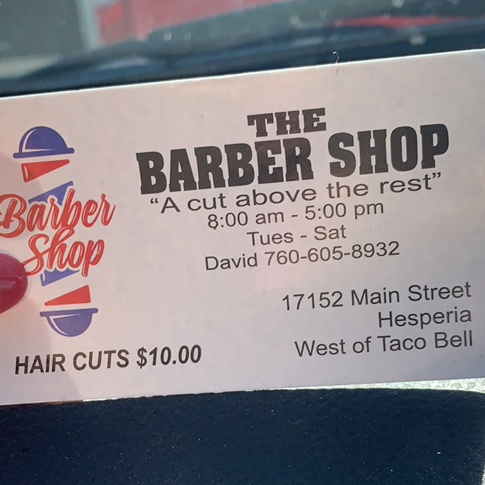 The Barber Shop | 17152 Main St, Hesperia, CA 92345, USA | Phone: (760) 605-8932