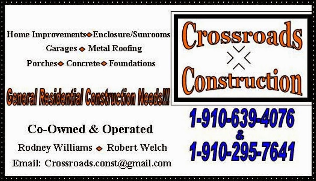 Crossroads Construction, LLC | NC-705, Robbins, NC 27325, USA | Phone: (910) 639-4076