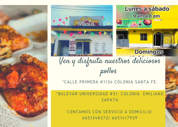 Pollos Magui | Segunda 125, Rancho Sta Fe, 21442 Tecate, B.C., Mexico | Phone: 665 134 8372