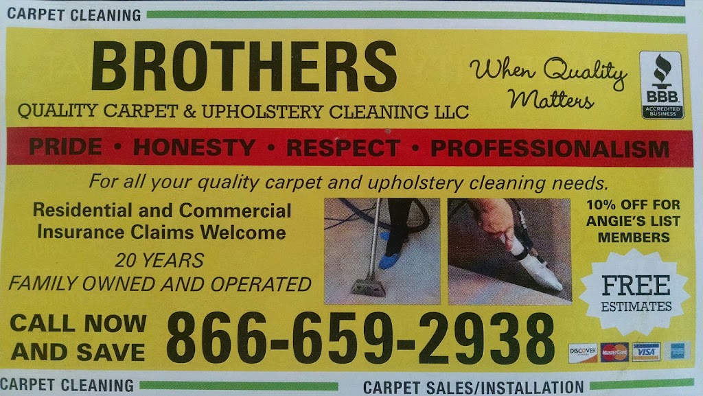 Brothers Quality Carpet & Upholstery Cleaning | 912 Fairwood Blvd, Elyria, OH 44035, USA | Phone: (866) 659-2938