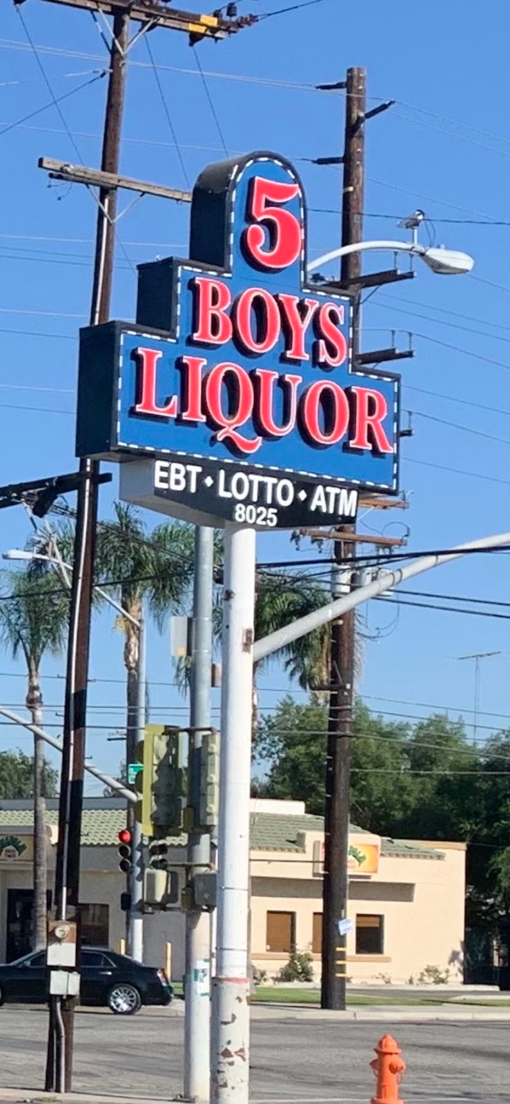 5 Boys Liquor | 8025 Tippecanoe Ave, San Bernardino, CA 92410, USA | Phone: (909) 521-7500