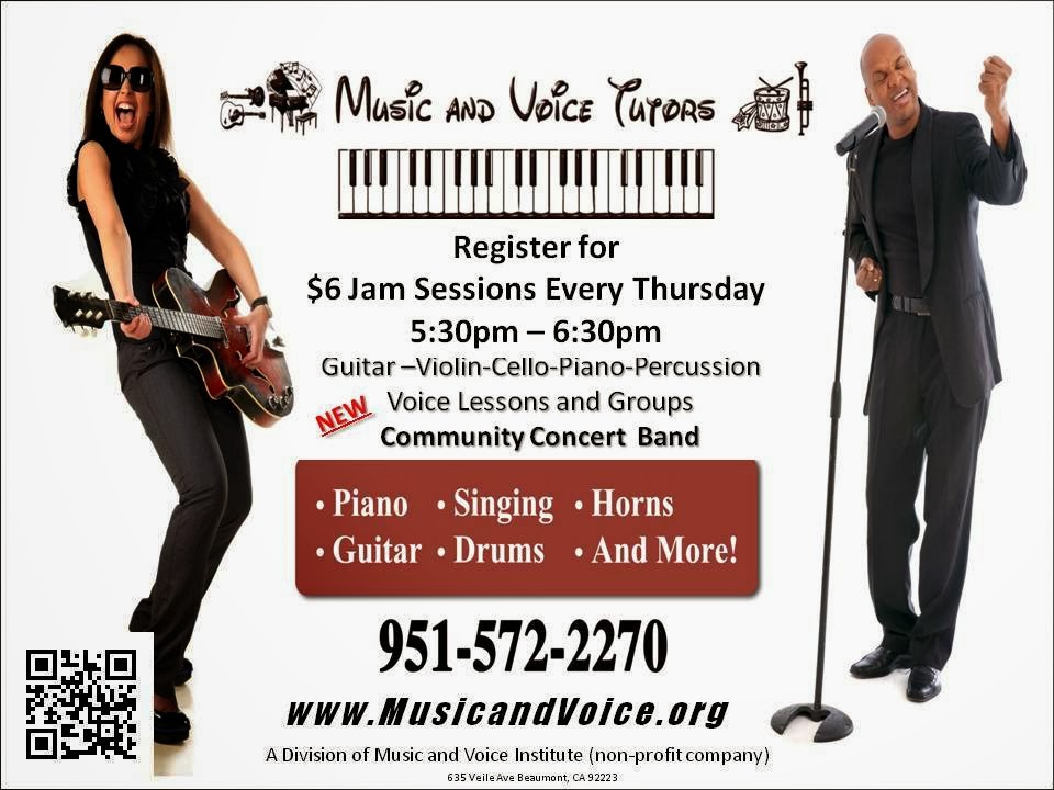 Music and Voice Tutors | 2981 W Lincoln St #202, Banning, CA 92220, USA | Phone: (951) 572-2270