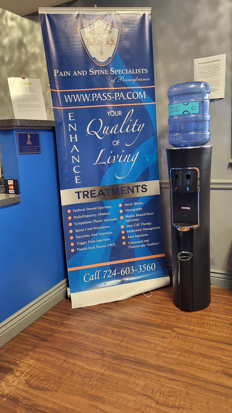 Pain and Spine Specialists of Pennsylvania - Connellsville | 2614 Memorial Blvd Suite A, Connellsville, PA 15425, USA | Phone: (724) 638-4537