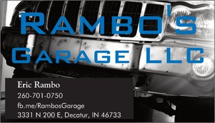 Rambos Garage LLC | 3331 N 200 E, Decatur, IN 46733, USA | Phone: (260) 701-0750