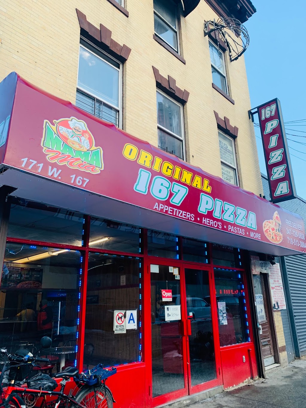 Original 167 pizza corp restaurant | 171 W 167th St, Bronx, NY 10452, USA | Phone: (718) 513-3884