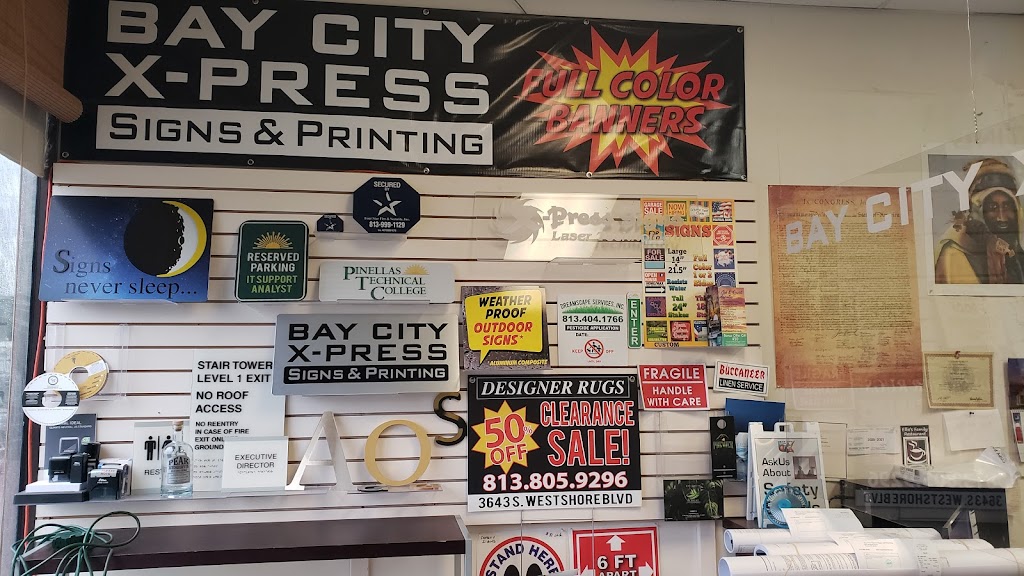 Bay City Xpress Signs and Printing | 7031 Benjamin Rd E, Tampa, FL 33634, USA | Phone: (813) 886-4440