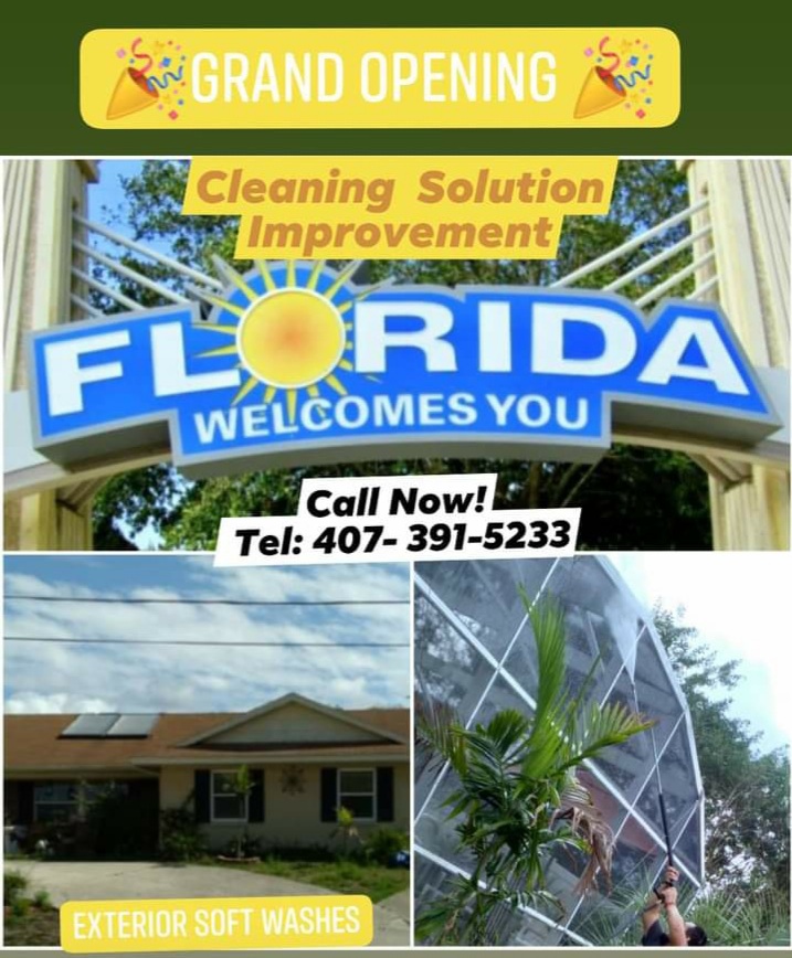 Cleaning Solution Improvement | 445 Saxon Blvd, Deltona, FL 32725, USA | Phone: (407) 391-5233