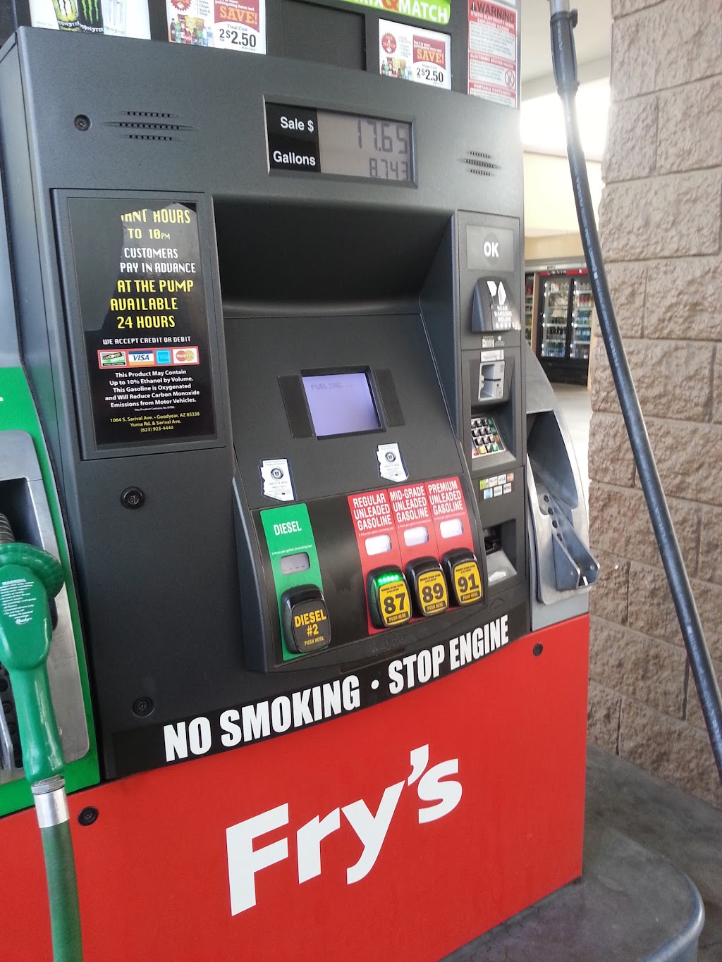 Frys Fuel Center | 1064 S Sarival Ave, Goodyear, AZ 85338, USA | Phone: (623) 925-4450