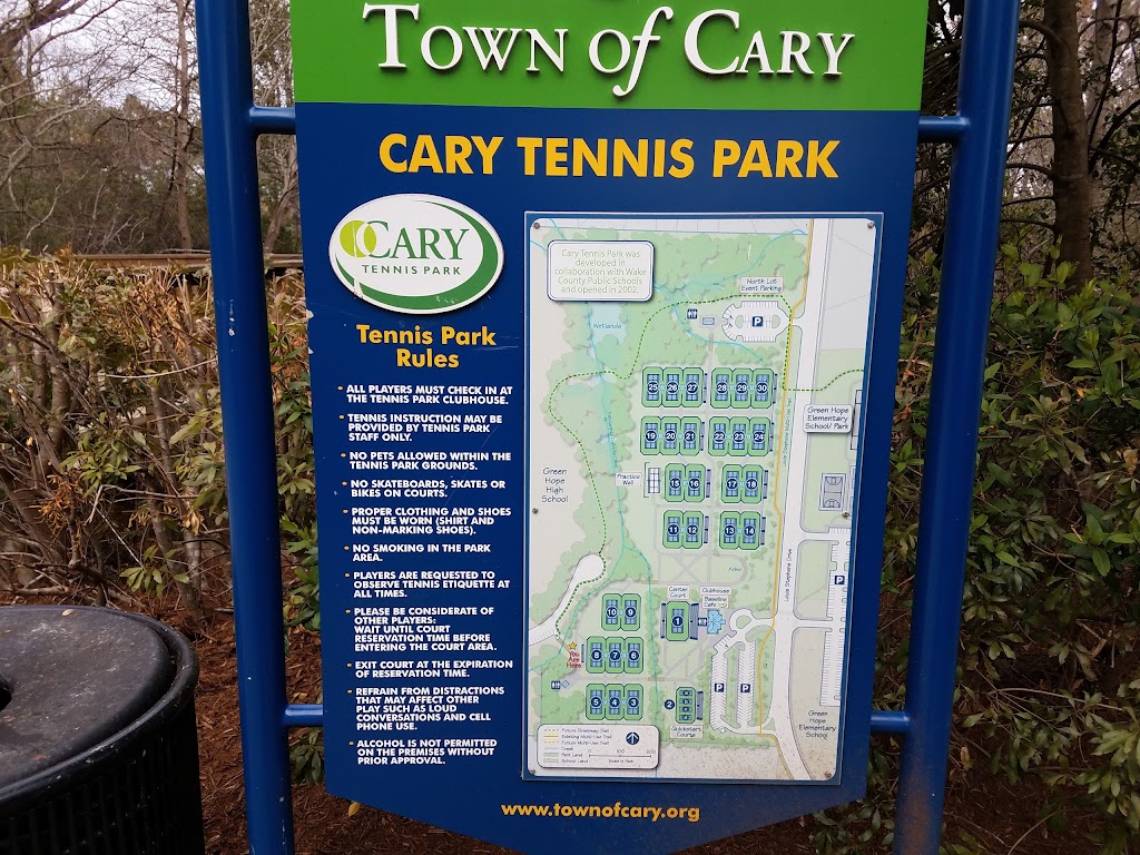 Cary Tennis Park | 2727 Louis Stephens Dr, Cary, NC 27519, USA | Phone: (919) 462-2061