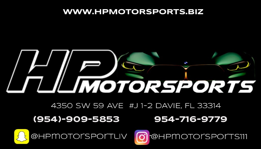 HP Motorsports | 4350 SW 59th Ave J 1-2, Davie, FL 33314, USA | Phone: (954) 716-9779