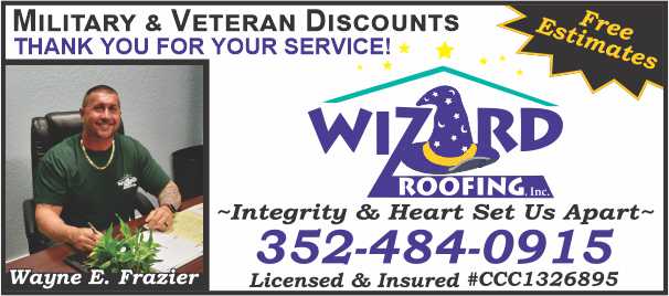 Wizard Roofing, Inc. | 7048 Midway Terrace Ste 103, Ocala, FL 34472, USA | Phone: (352) 484-0915