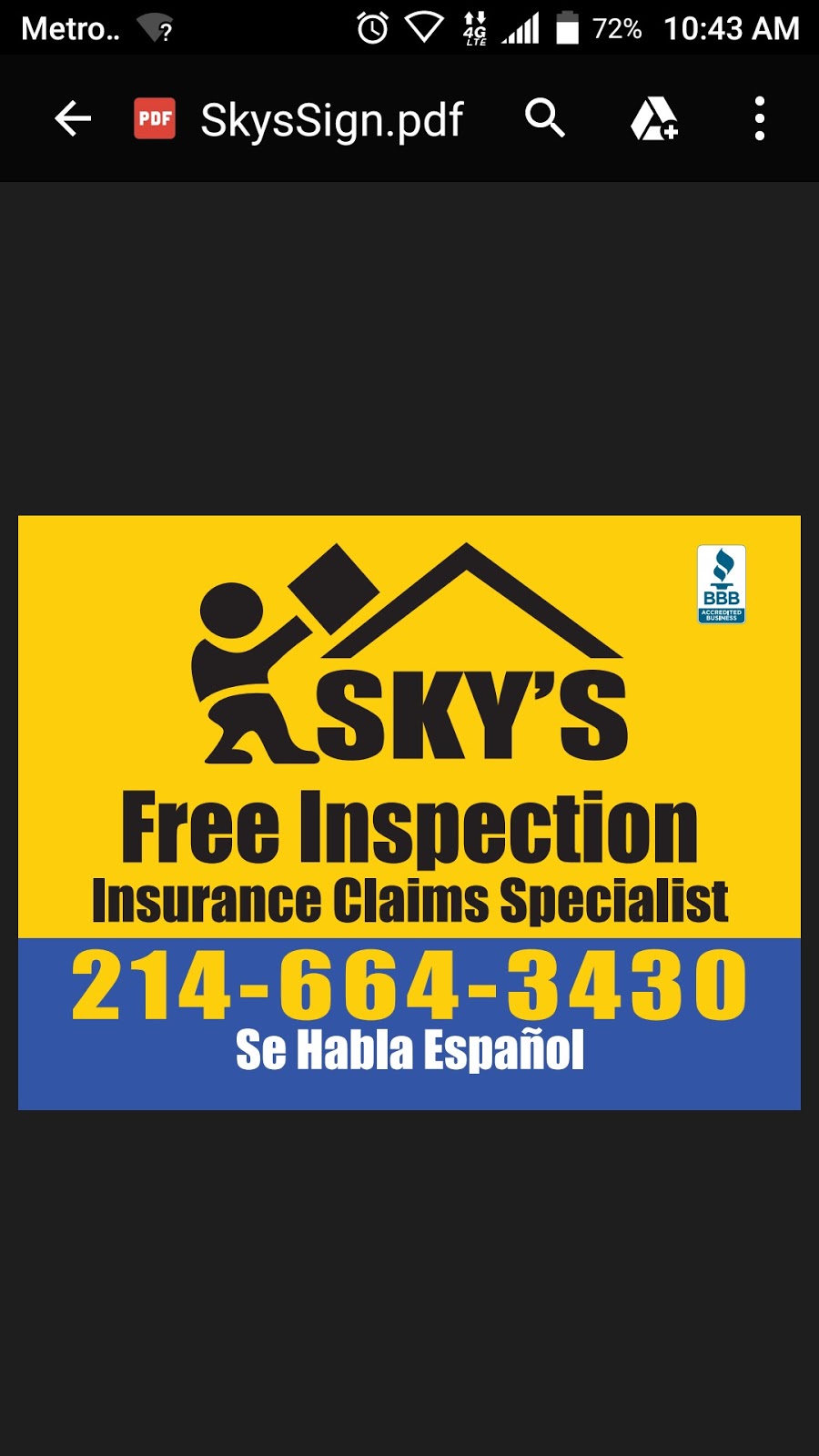 Skys Roofing And Exterior Inc. | 1327 Empire Central Dr #108, Dallas, TX 75247, USA | Phone: (214) 774-4420