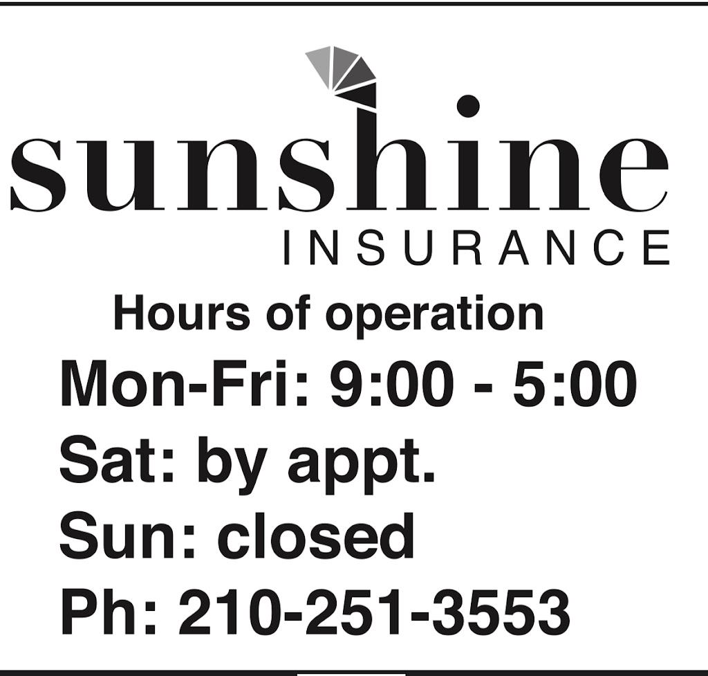 Sunshine Insurance Agency | 530 Bandera Rd suite 101, San Antonio, TX 78228, USA | Phone: (210) 251-3553