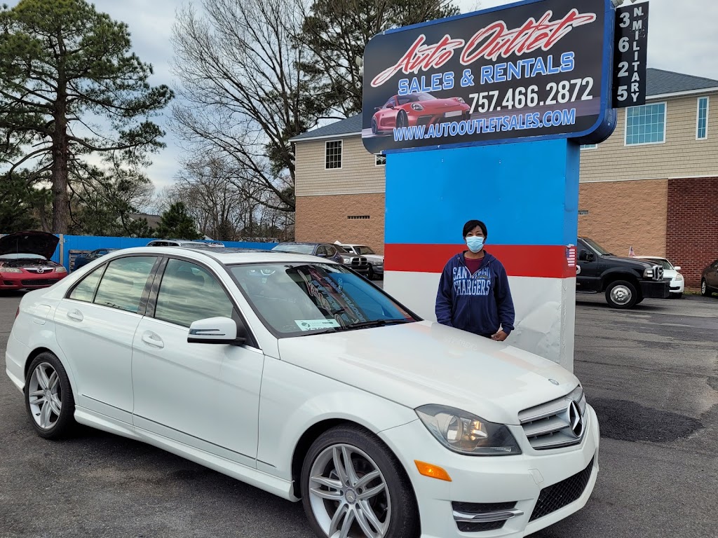 Auto Outlet Sales and Rentals | 3625 N Military Hwy, Norfolk, VA 23518, USA | Phone: (757) 466-2872