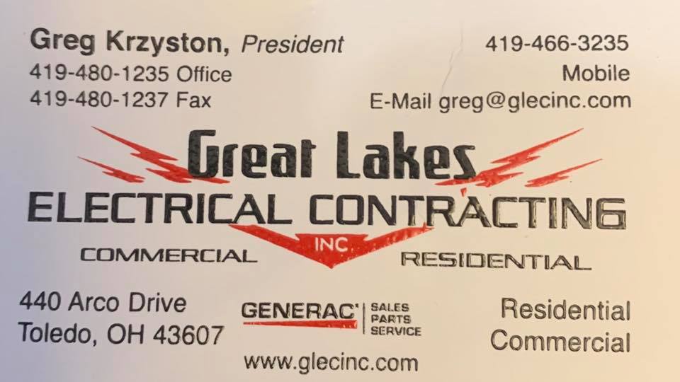 Great Lakes Electrical Contracting Inc | 440 Arco Dr, Toledo, OH 43607, USA | Phone: (419) 480-1235
