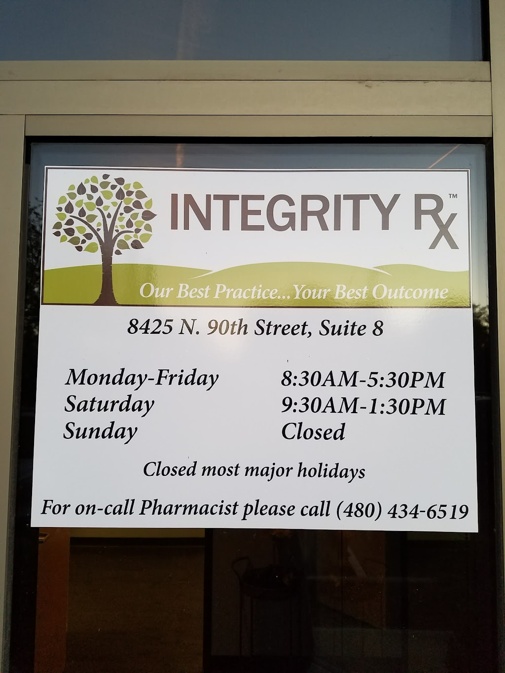 Integrity Rx Specialty Pharmacy | 8425 N 90th St #8, Scottsdale, AZ 85258, USA | Phone: (800) 321-9956