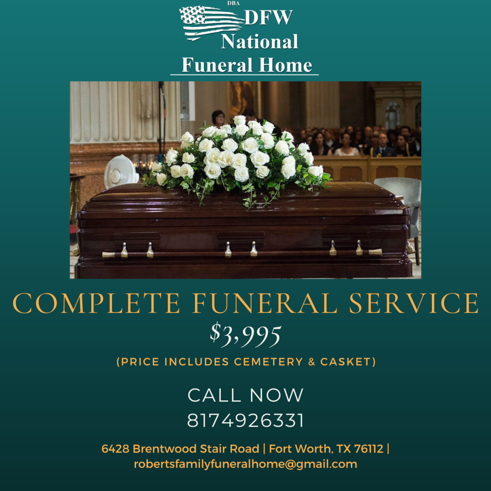 DFW Arlington National Funeral Home | 6428 Brentwood Stair Rd, Fort Worth, TX 76112, USA | Phone: (682) 213-2213