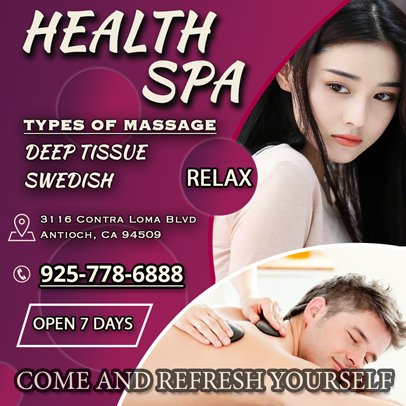 Health Spa | 3116 Contra Loma Blvd, Antioch, CA 94509, USA | Phone: (925) 778-6888