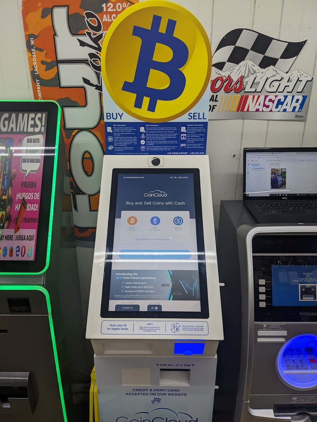 Coin Cloud Bitcoin ATM | 116 W 1st St, Lowell, NC 28098, USA | Phone: (980) 550-4162