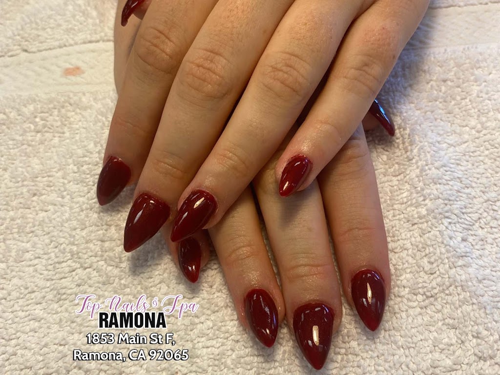 Top Nails & Spa | 1853 Main St F, Ramona, CA 92065, USA | Phone: (760) 787-1455