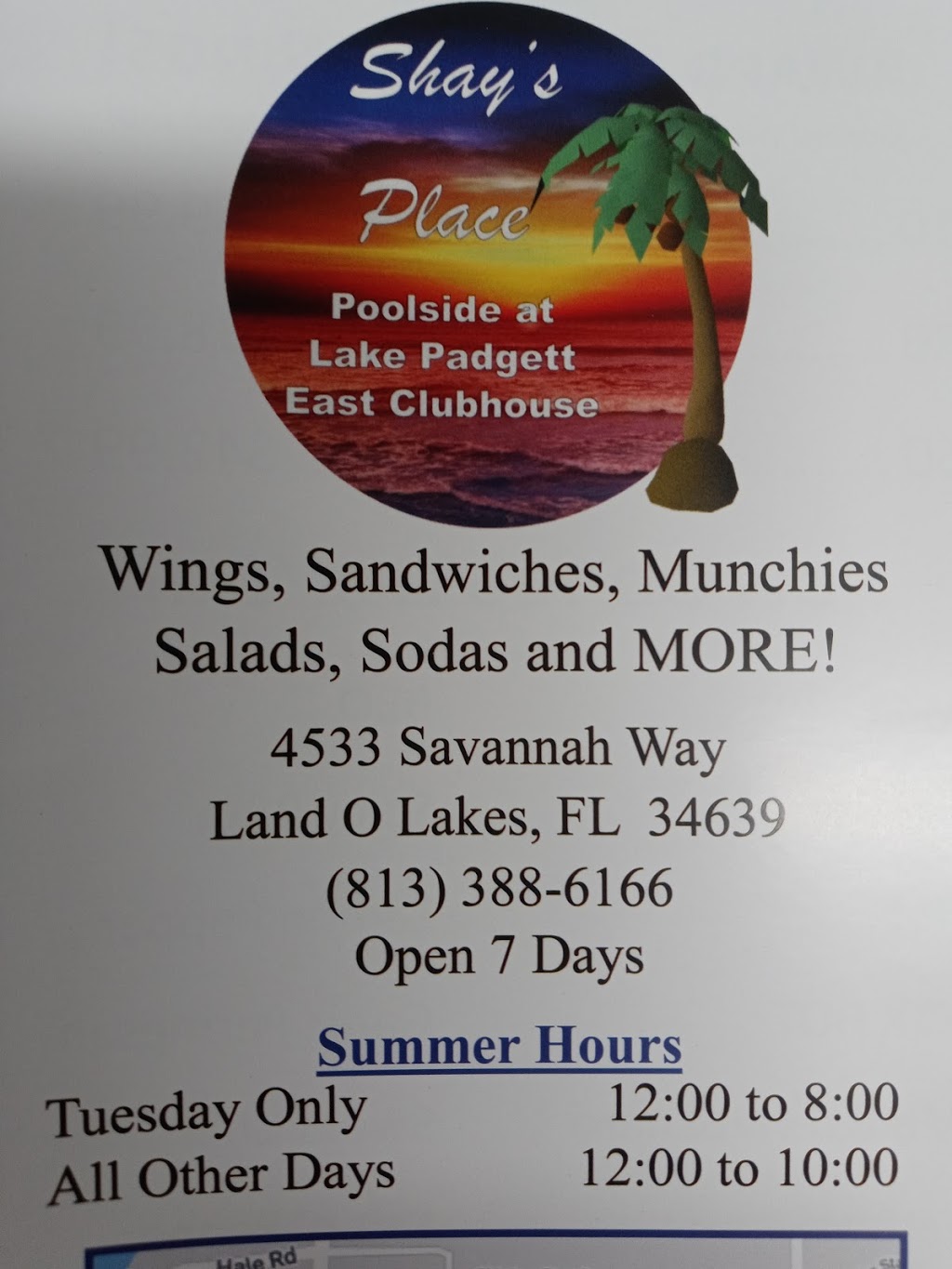 Shay’s Place | 4533 Savanah Way, Land O Lakes, FL 34639, USA | Phone: (813) 388-6166