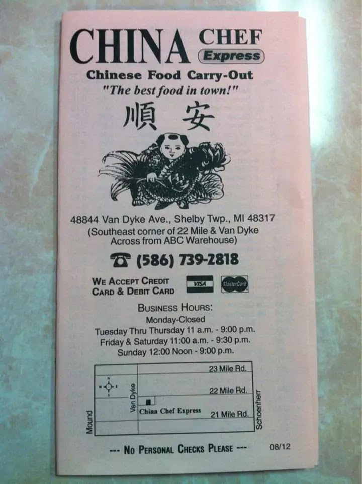 China Chef Express | 48844 Van Dyke Ave, Shelby Township, MI 48317, USA | Phone: (586) 739-2818
