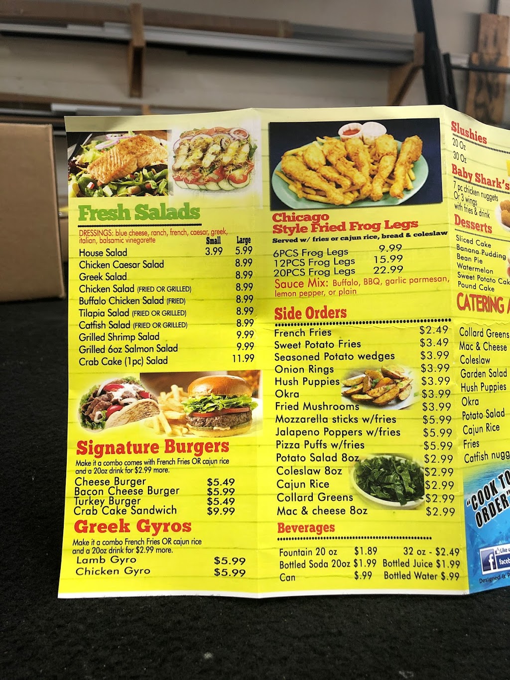 Sharks Fish & Chicken | 9516 Crain Hwy, Upper Marlboro, MD 20772, USA | Phone: (240) 244-2033