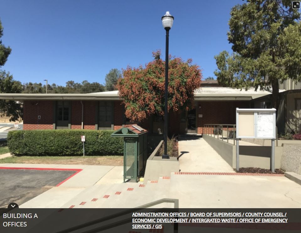 Calaveras County Administration | 891 Mountain Ranch Rd building a, San Andreas, CA 95249, USA | Phone: (209) 754-6025