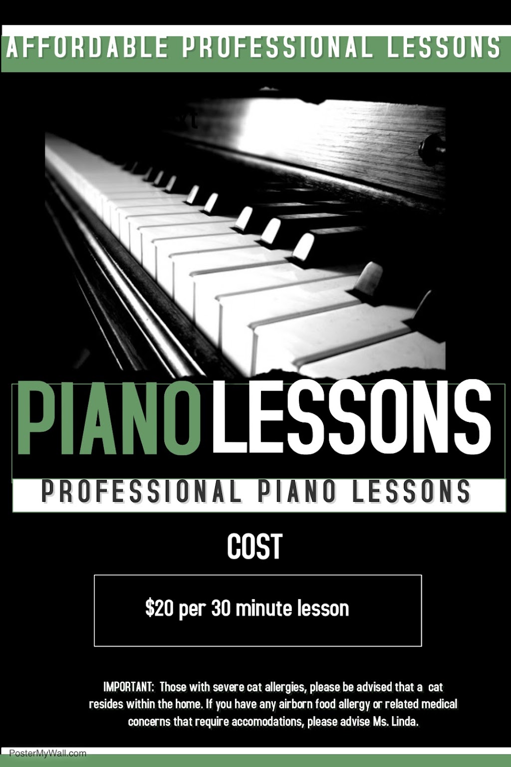 Piano Lessons by Ms. Linda | Evergreen Dr, Jeannette, PA 15644, USA | Phone: (724) 875-3038