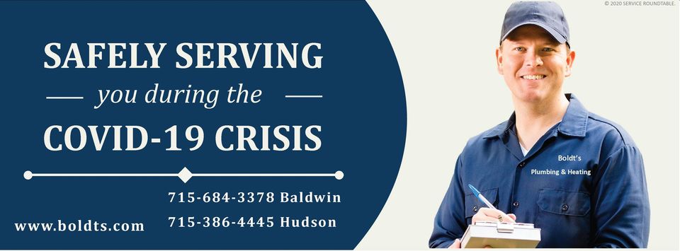 Boldts Plumbing & Heating Inc. | 516 2nd St Unit #203, Hudson, WI 54016, USA | Phone: (715) 386-4445