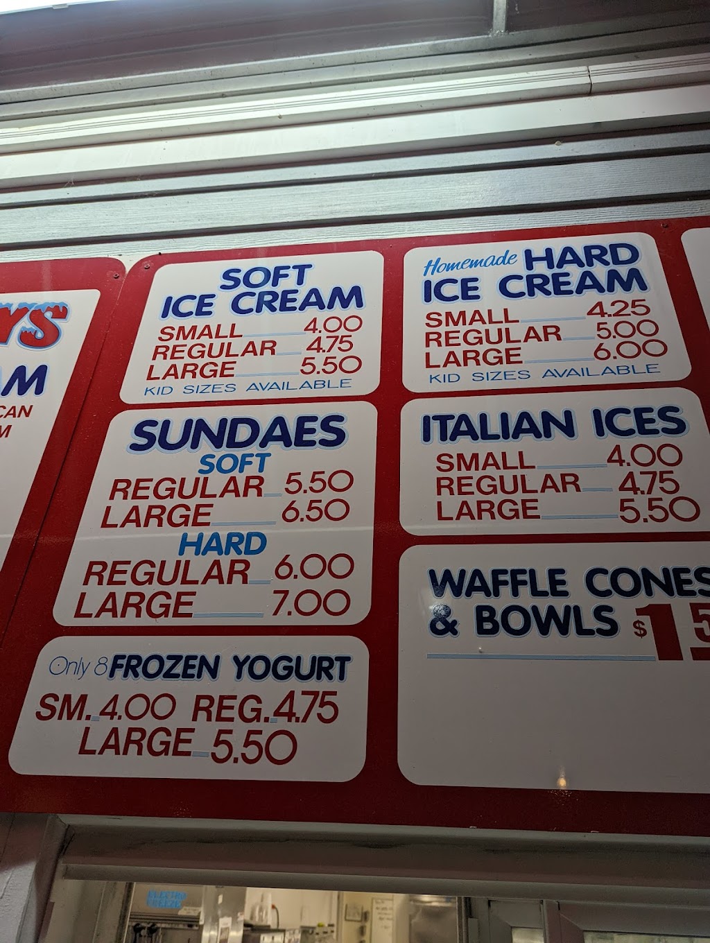 Four Boys Ice Cream | 81 Main St, Farmingdale, NJ 07727, USA | Phone: (732) 256-4633