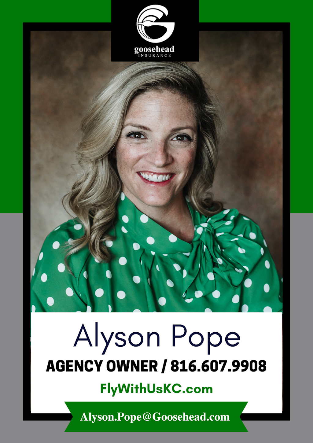 Goosehead Insurance - Alyson Pope Agency | 4967 NE Goodview Cir Suite B, Lees Summit, MO 64064, USA | Phone: (816) 607-9908